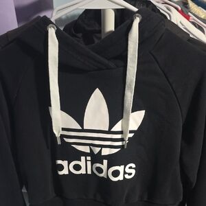 Adidas Kids Black and White Joggers